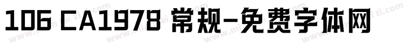 106 CA1978 常规字体转换